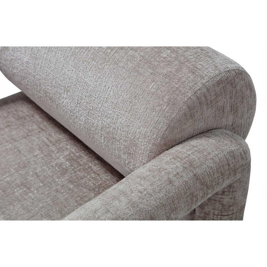 mutoni Fauteuil Lenny Chunky Velvet sable  