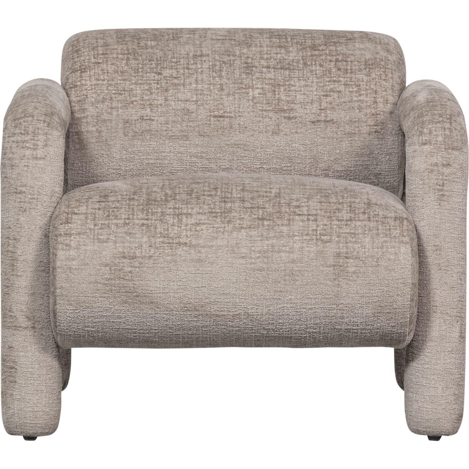 mutoni Fauteuil Lenny Chunky Velvet sable  