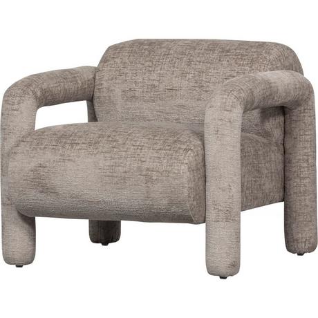 mutoni Fauteuil Lenny Chunky Velvet sable  