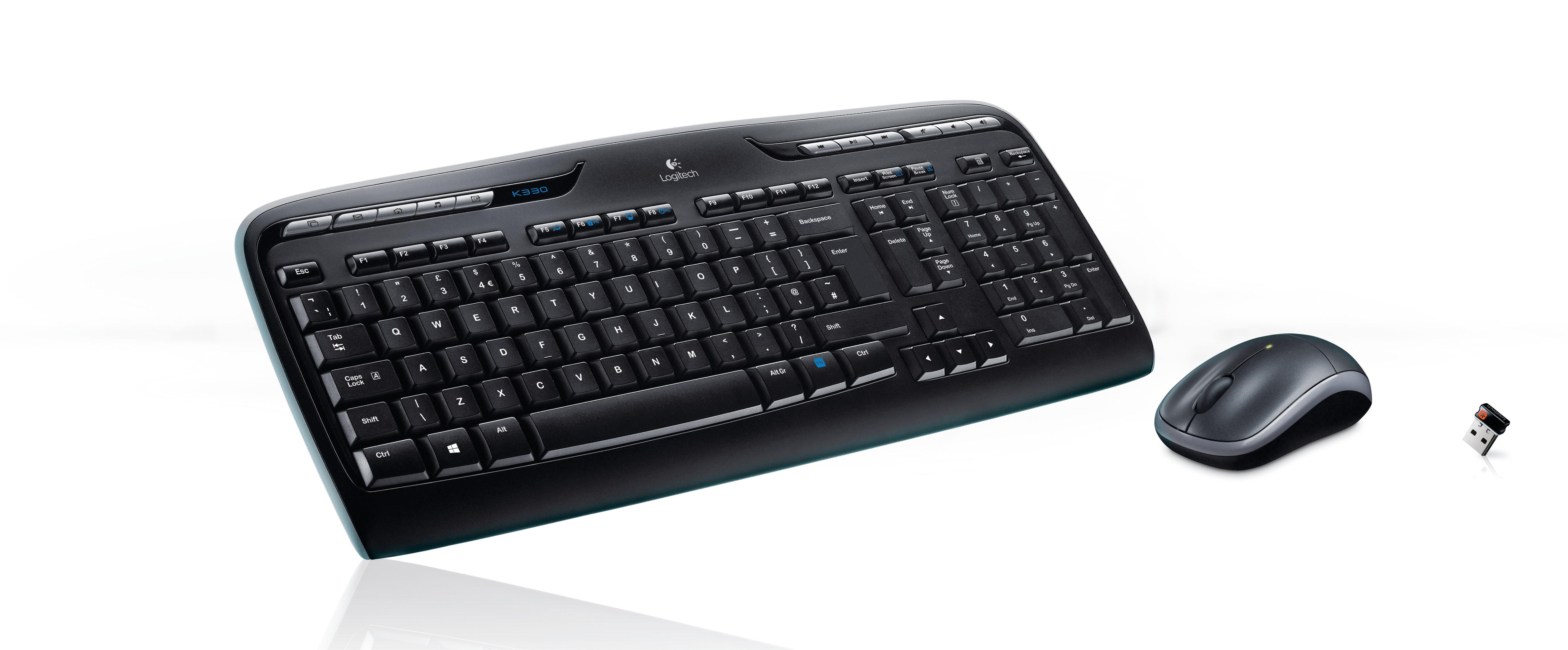 Logitech  MK330 (US, Kabellos) 