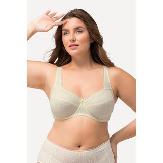 Ulla Popken  Reggiseno con ferretto, jersey a costine, pizzo e coppe morbide, coppa C-D 