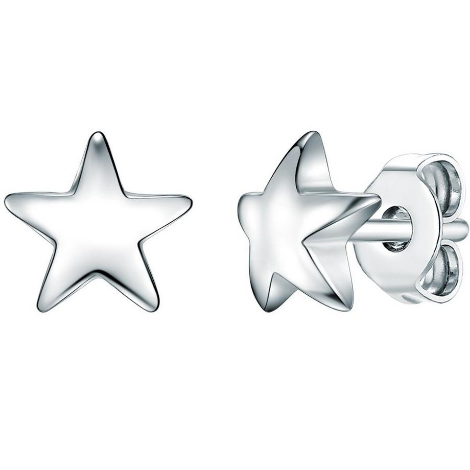 Femme Puces d'oreilles en argent Étoilé