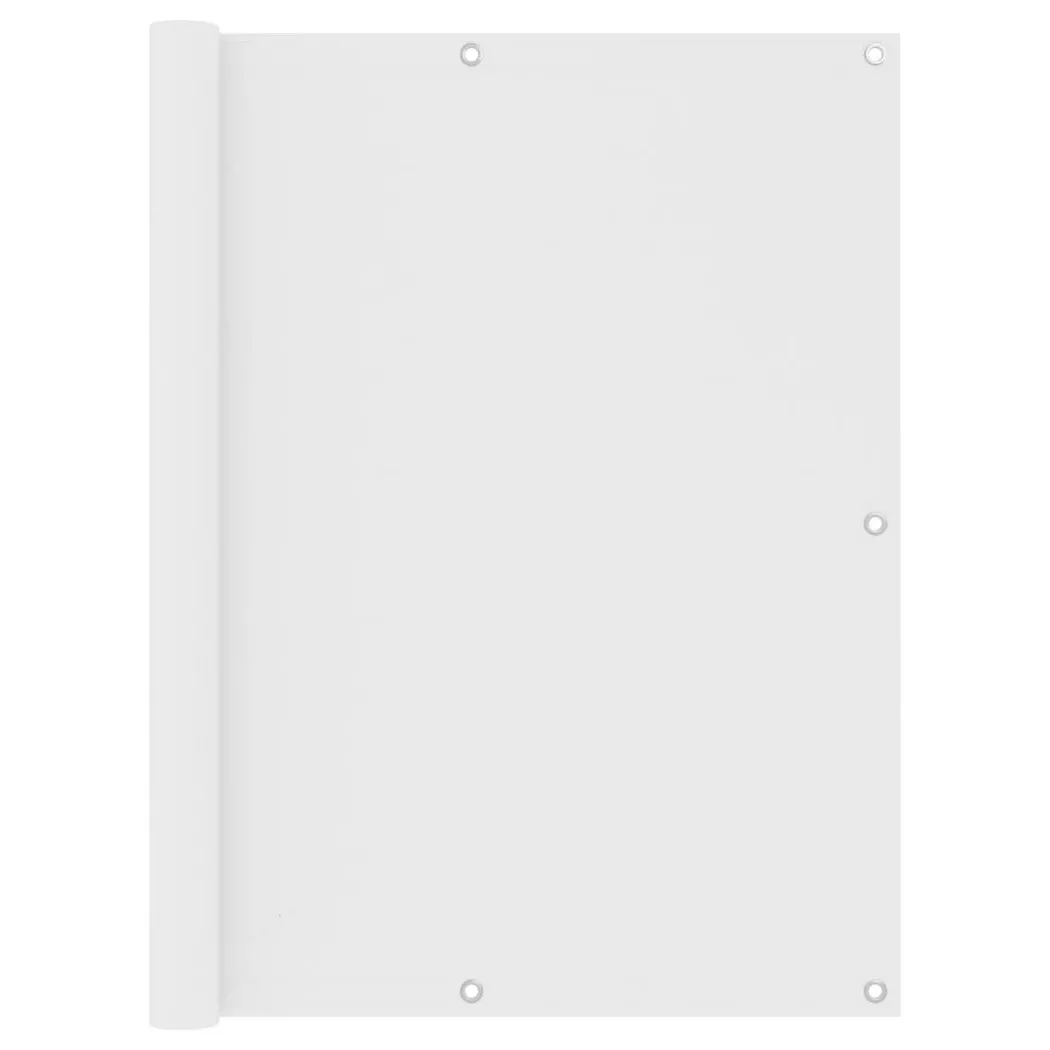 Paravento Balcone Bianco 120x500 Cm In Tessuto Oxford - Vidaxl