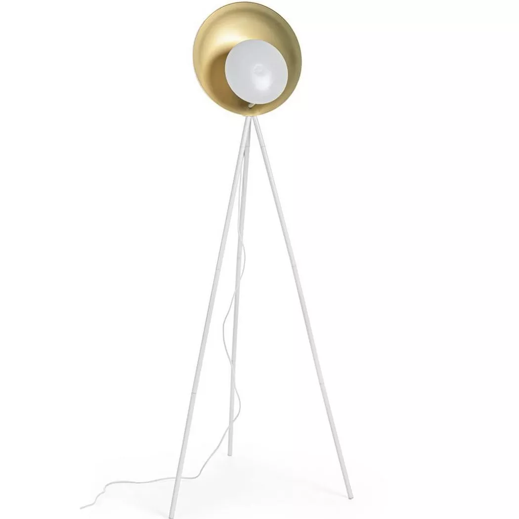 mutoni – Stehleuchte Design weiss gold 155, One Size, Weiss