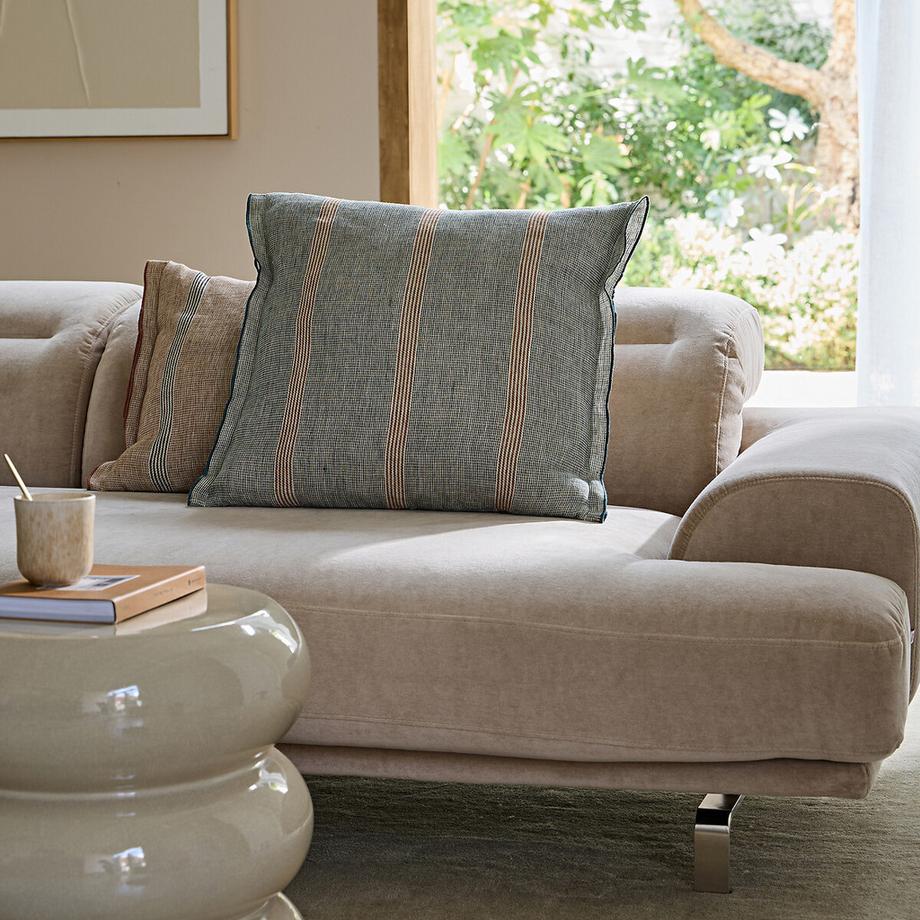 AM.PM Fodera per cuscino in lino a righe  