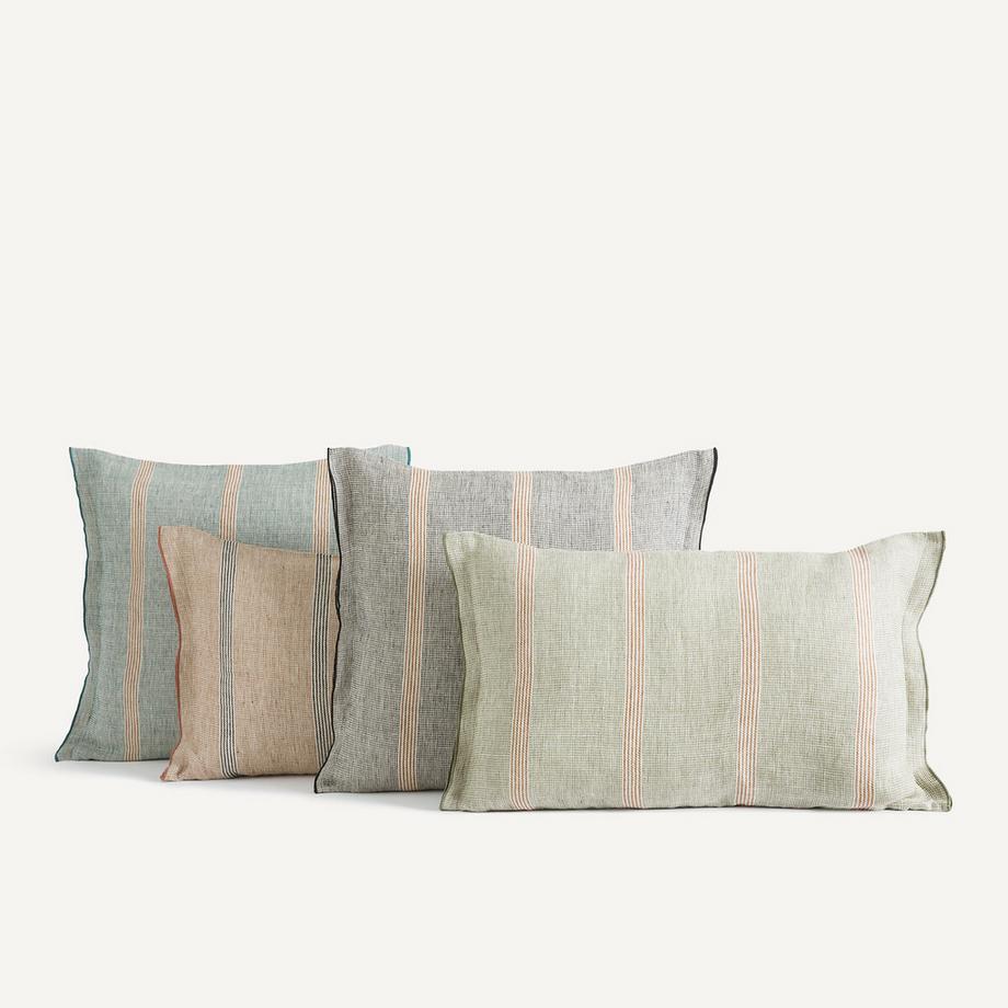 AM.PM Fodera per cuscino in lino a righe  