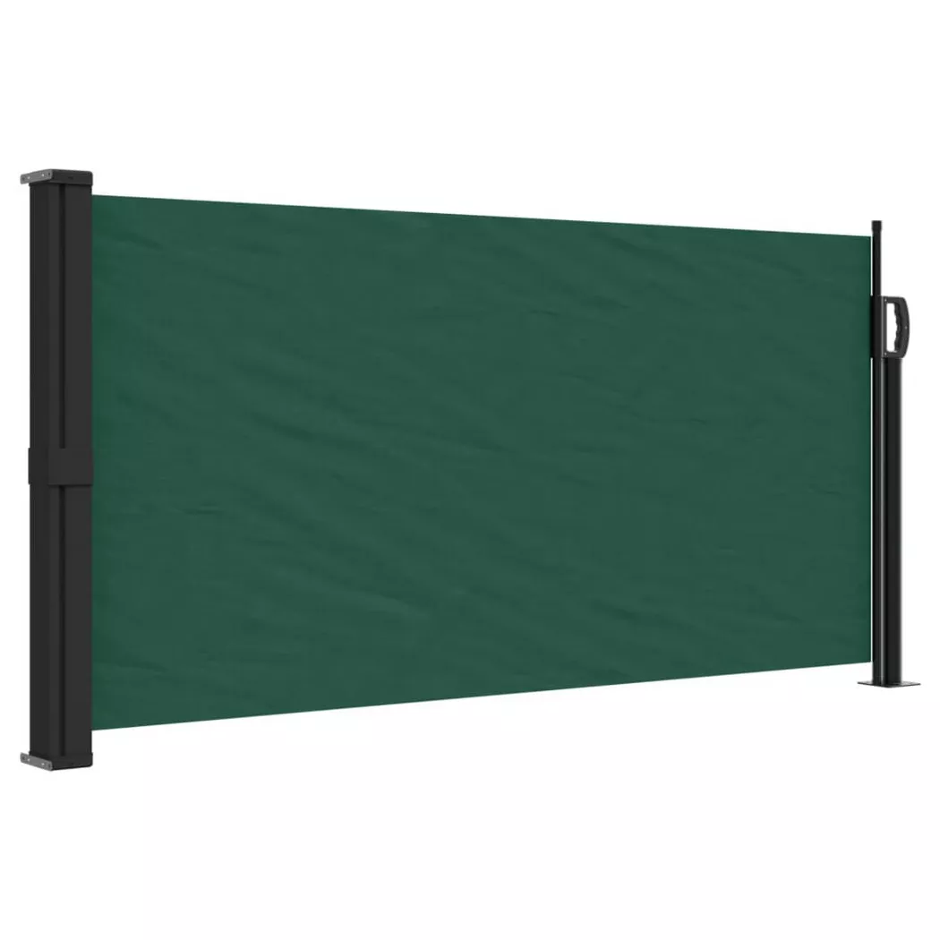VidaXL - tenda da sole laterale retrattile, One Size, Verde