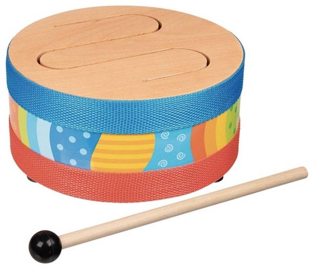 goki  Sprachtrommel aus Holz, Zubehör für Instrumente für Kinder, Farbe (Mehrfarbig) (61888) 