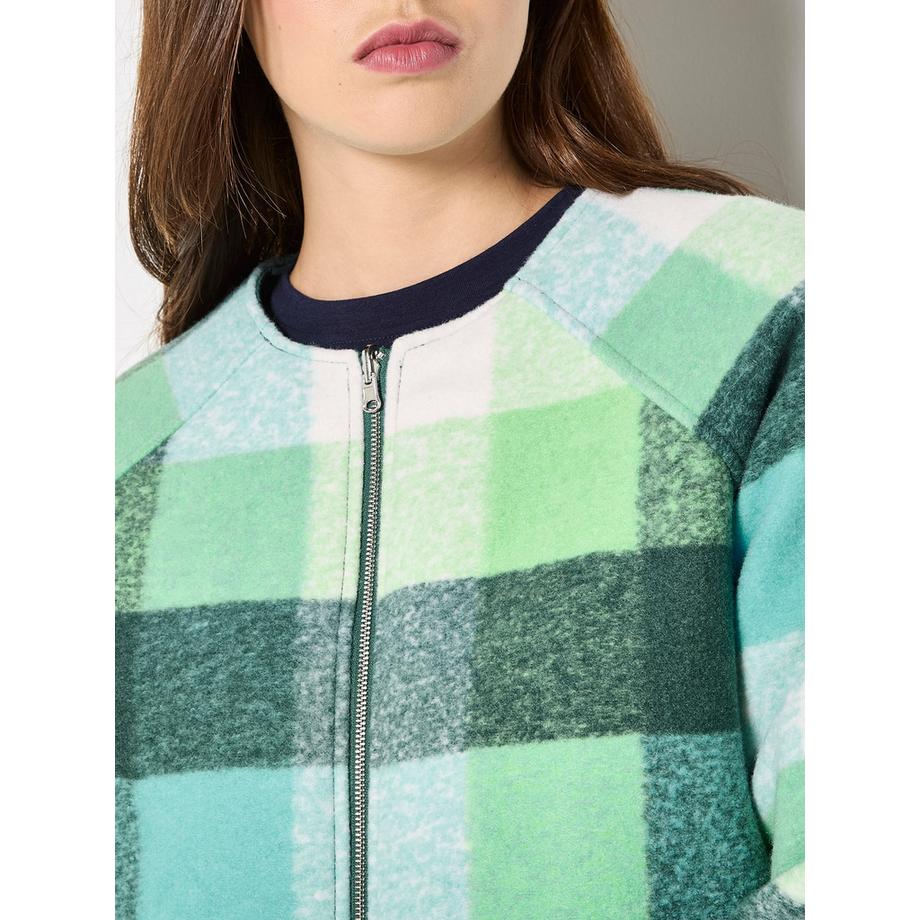 APRICOT Veste Réversible Matelassée Polaire Carreaux  