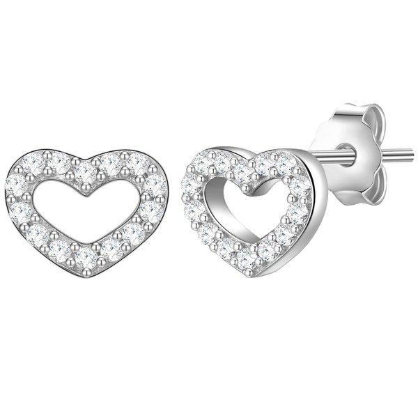 Glanzstücke München  Femme Puces d'oreilles en argent Coeur 