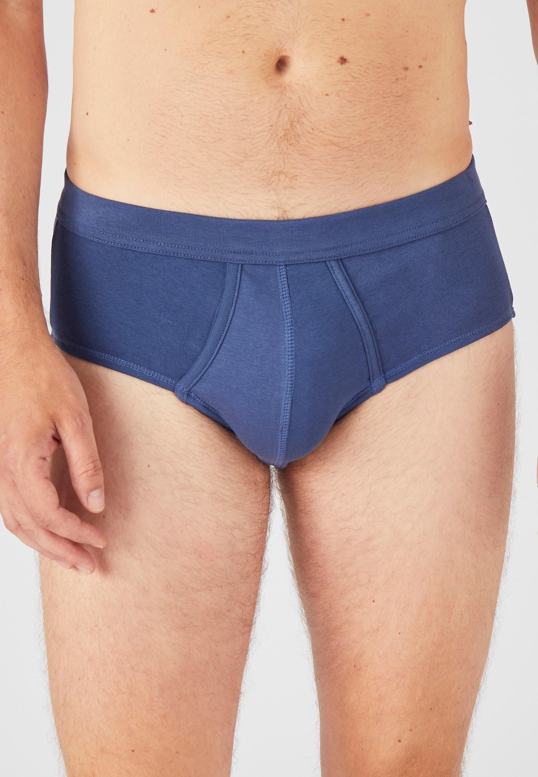 Image of 3er-set Slips Mit Eingriff Herren Blau L