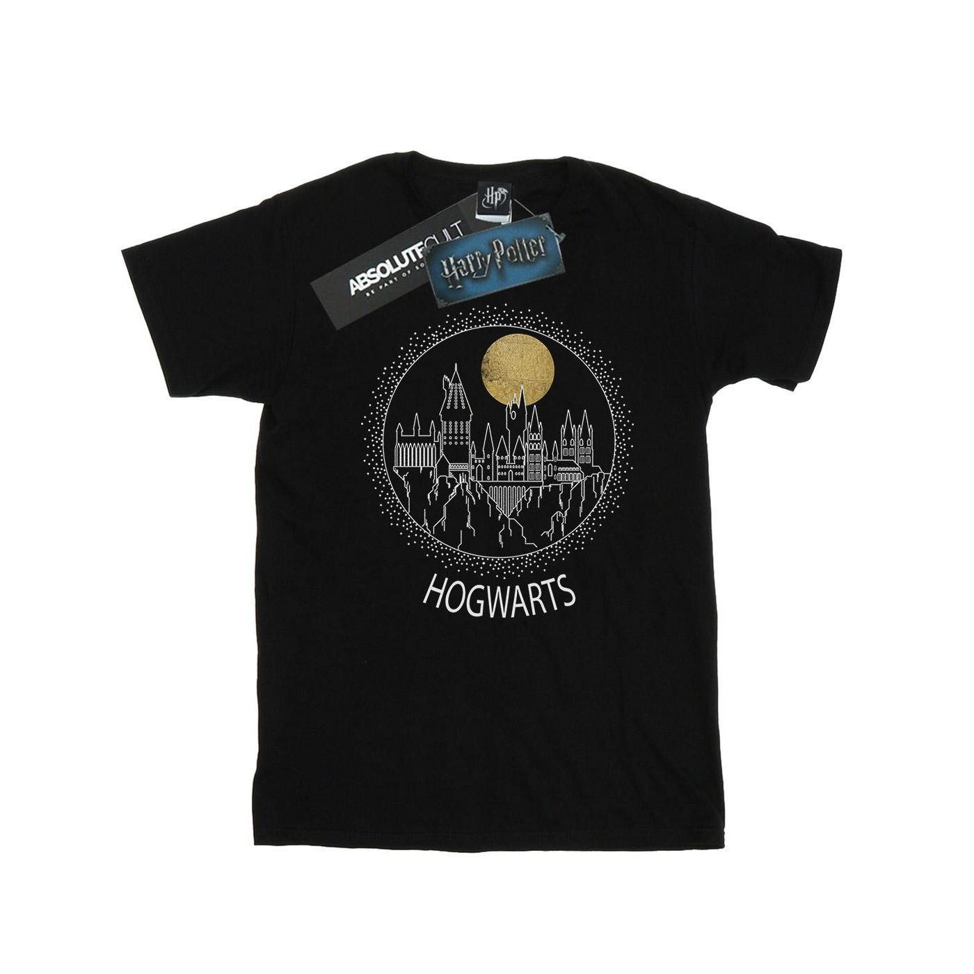 Image of Hogwarts Circle Tshirt Damen Schwarz XL