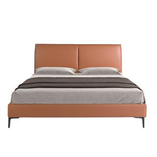 ANGEL CERDA Letto in similpelle marrone  