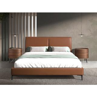 ANGEL CERDA Letto in similpelle marrone  