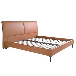 ANGEL CERDA Letto in similpelle marrone  