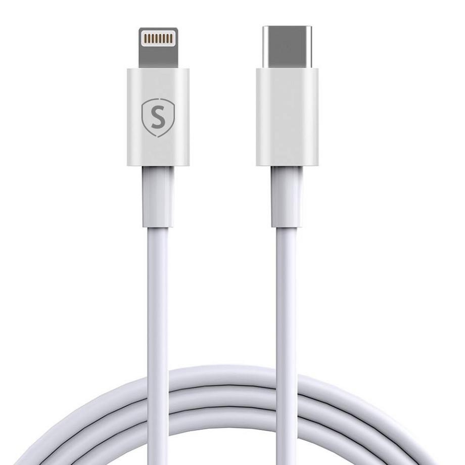 USB-C-auf-Lightning-Kabel 2,4 A, 3 m – Weiß