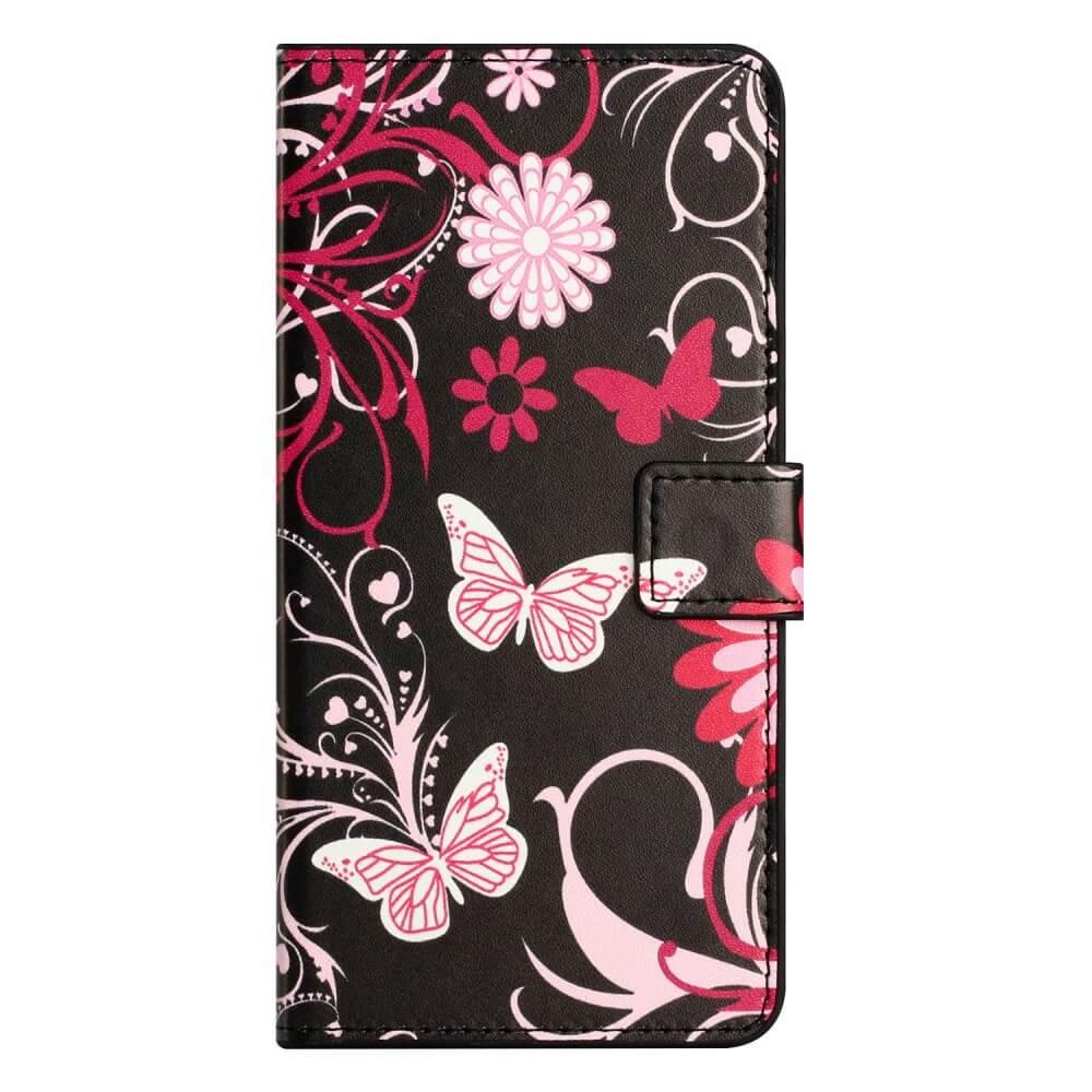 Cover-Discount  iPhone 15 Plus - Custodia in pelle custodia farfalla blu 