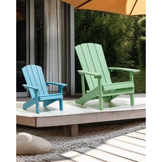 Beliani Chaise de jardin en Bois synthétique Rétro ADIRONDACK  