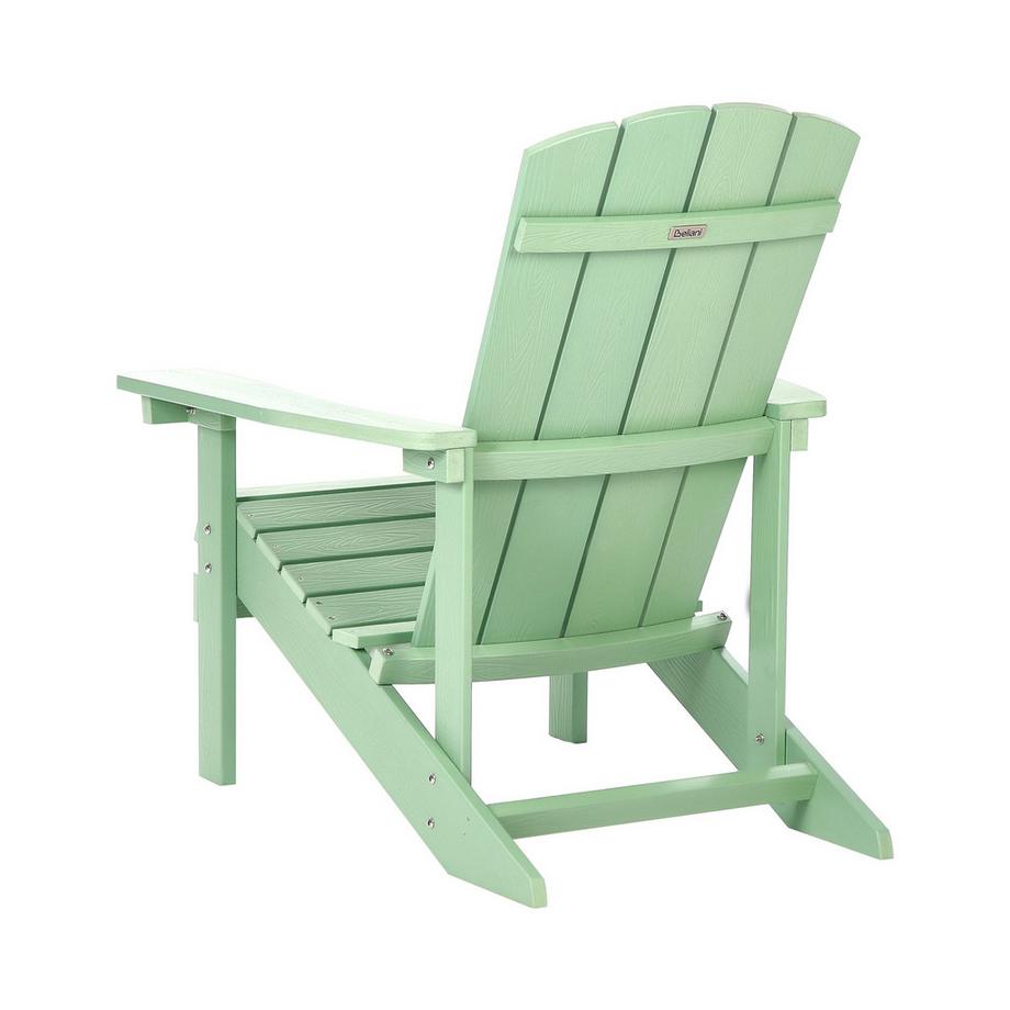 Beliani Chaise de jardin en Bois synthétique Rétro ADIRONDACK  
