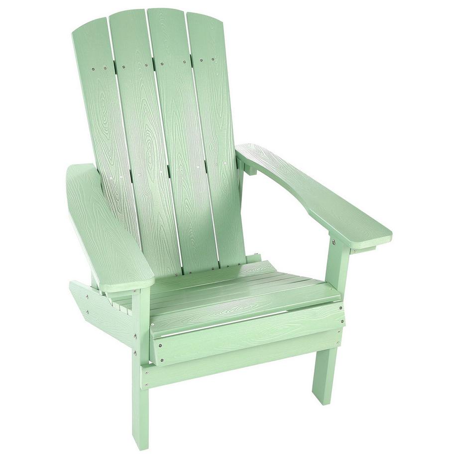 Beliani Chaise de jardin en Bois synthétique Rétro ADIRONDACK  
