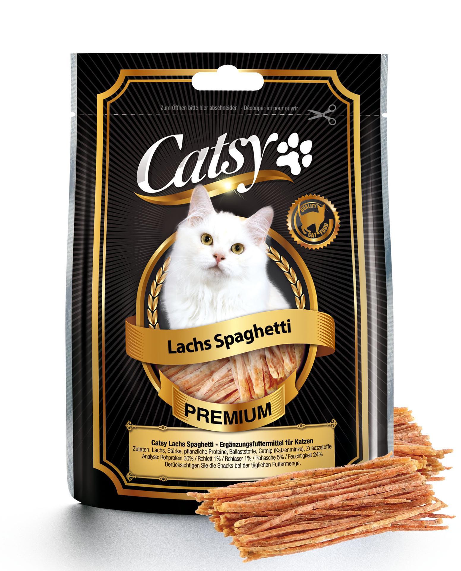 CATSY  Katzensnack Lachs Spaghetti 