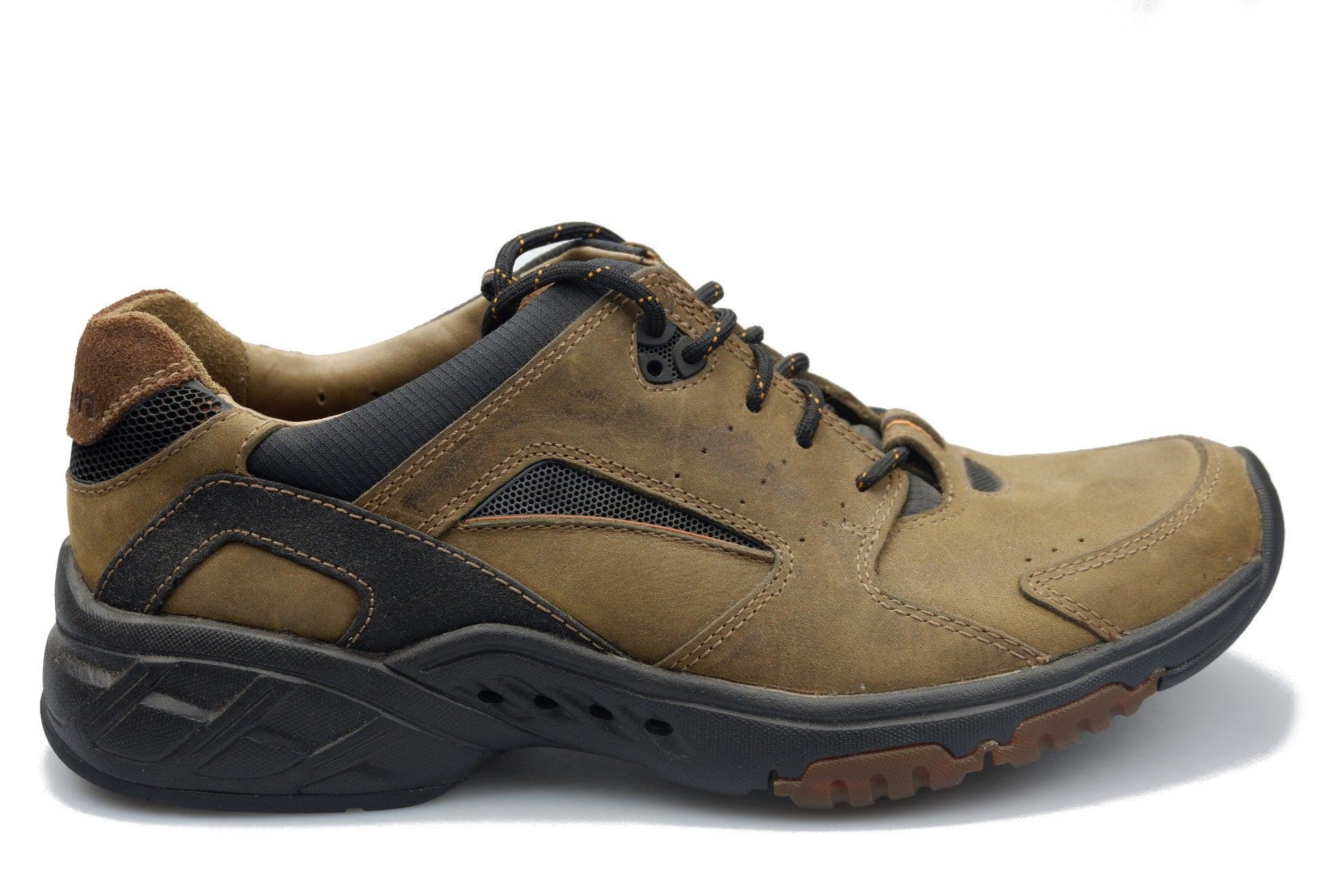 Image of Un Click - Nubuk Sneaker Herren Braun 40