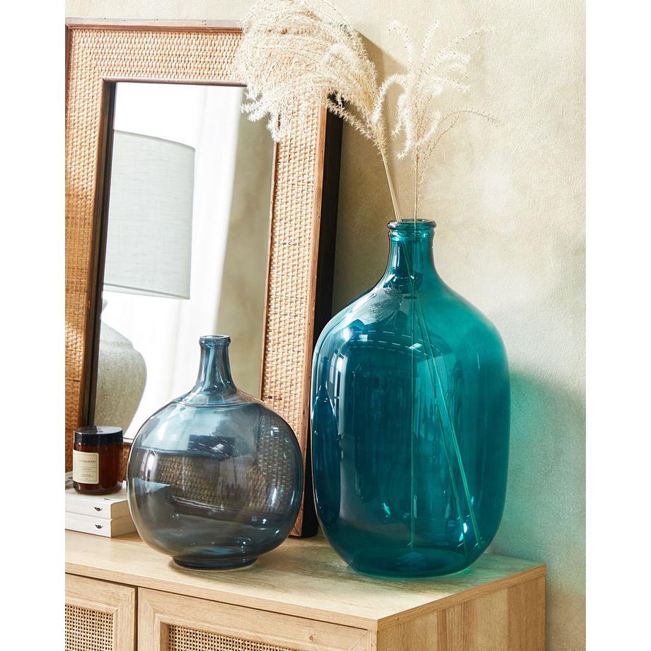 Beliani Vase décoratif en Verre Moderne SAMOSA  