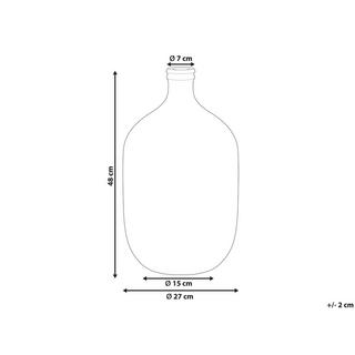 Beliani Dekovase aus Glas Modern SAMOSA  