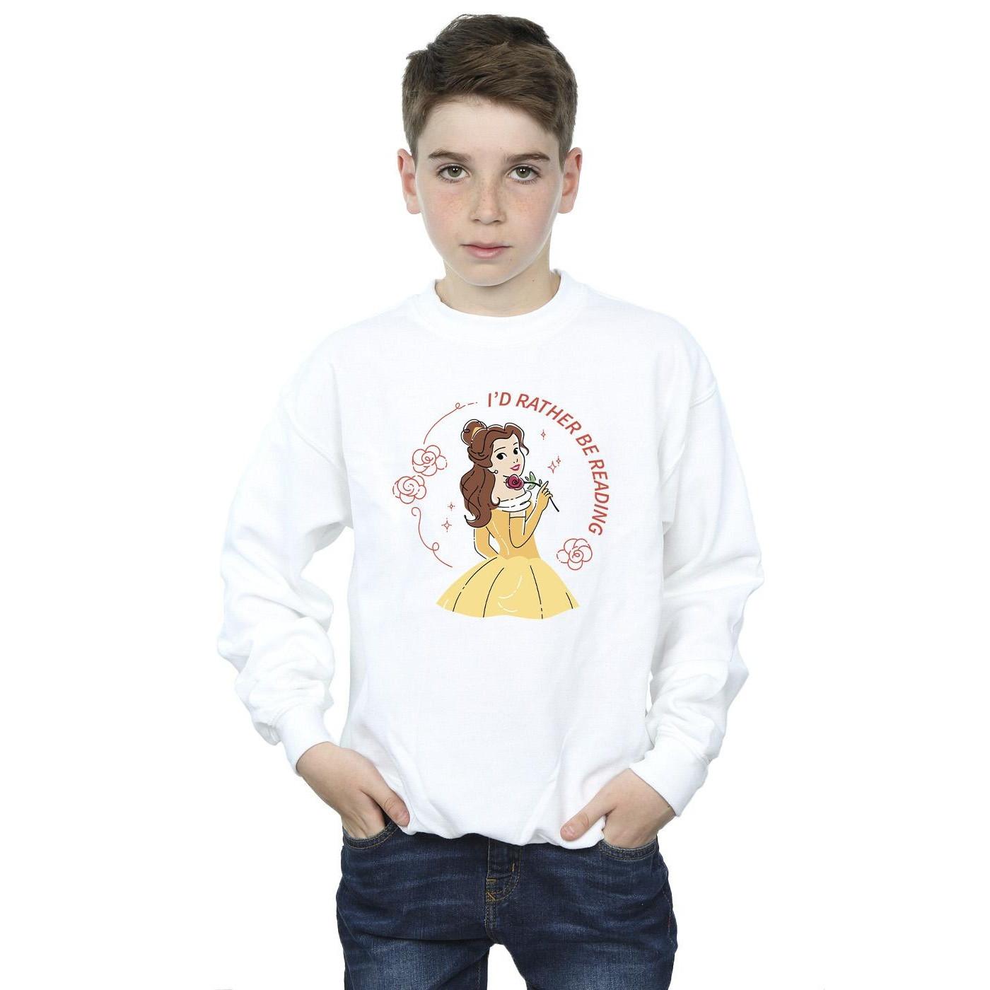 Disney  Beauty And The Beast I'd Rather Be Reading Sweatshirt 