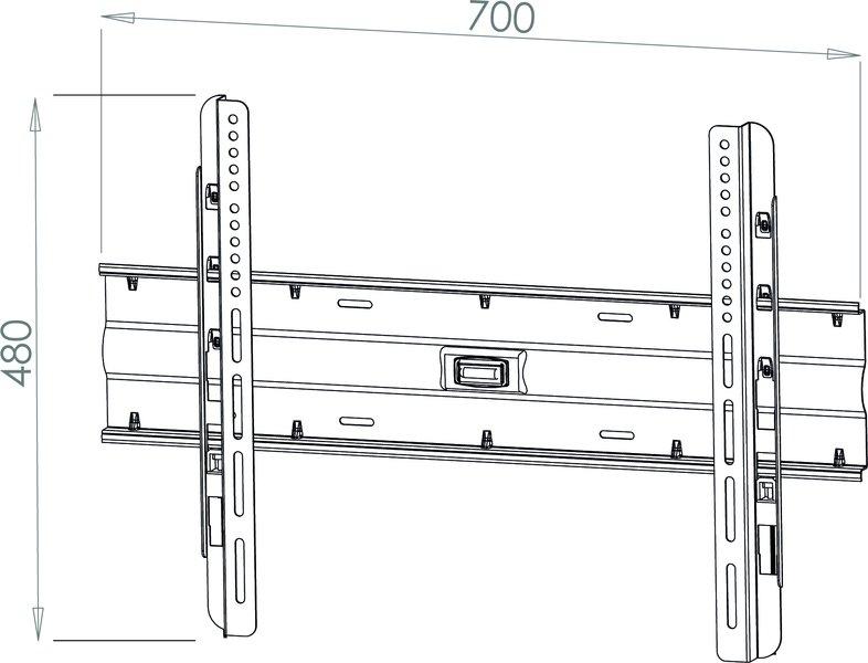 VCM Universal TV VESA support mural support TV inclinable basculant WN120 Universal TV VESA support mural support TV inclinable basculant WN120  