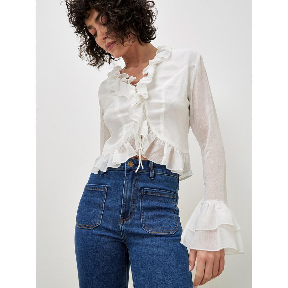 APRICOT Luci Flare Dark Wash Jeans  