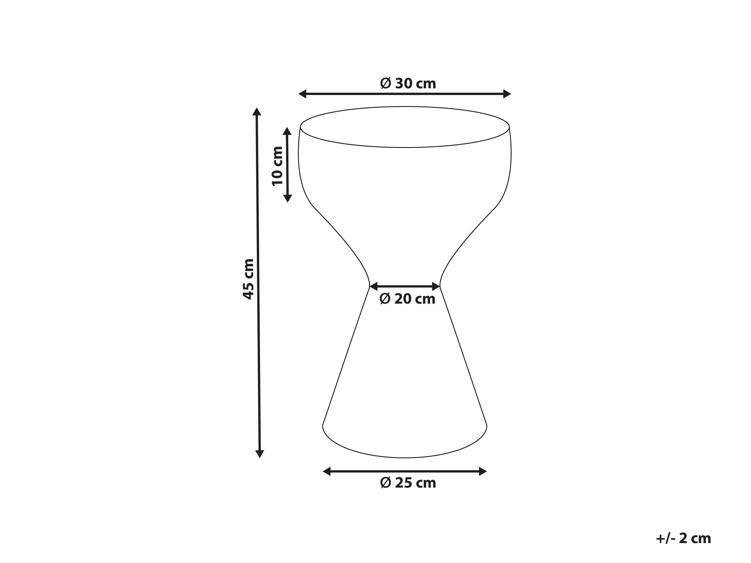 Beliani Table d'appoint en Métal Moderne TIBITO  