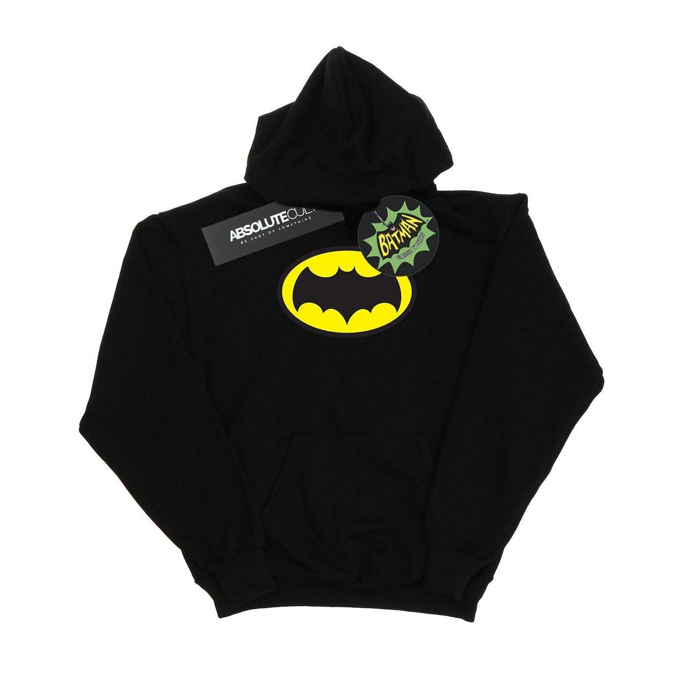 Image of Batman Tv Series Logo Kapuzenpullover Damen Schwarz L