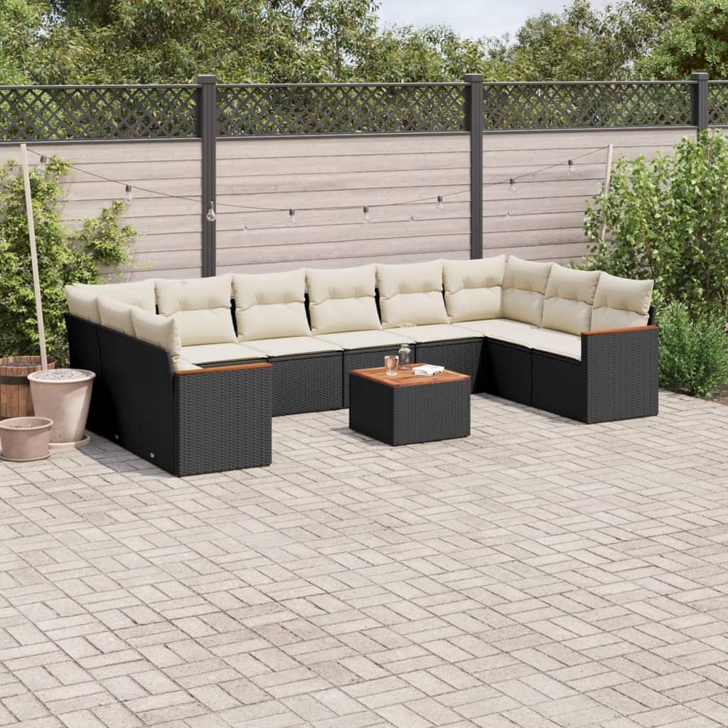 VidaXL set divano da giardino Polirattan  