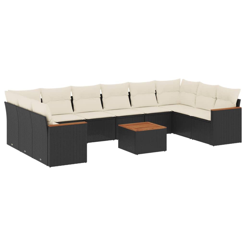 VidaXL set divano da giardino Polirattan  