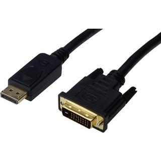 Digitus  Digitus DisplayPort-Adapterkabel, DP - DVI (24+1) M/M, 2,0 m, mit Interlock 