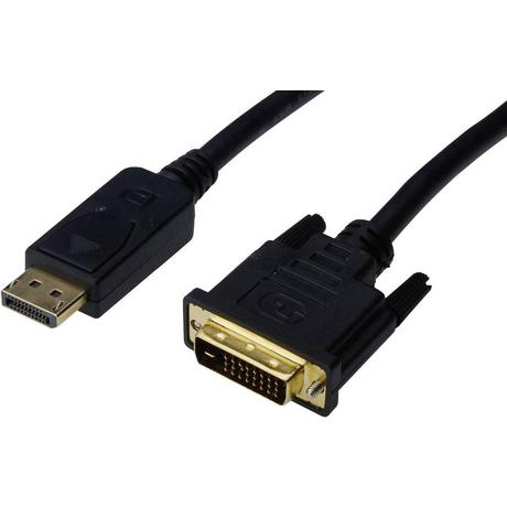 Digitus  Digitus DisplayPort-Adapterkabel, DP - DVI (24+1) M/M, 2,0 m, mit Interlock 