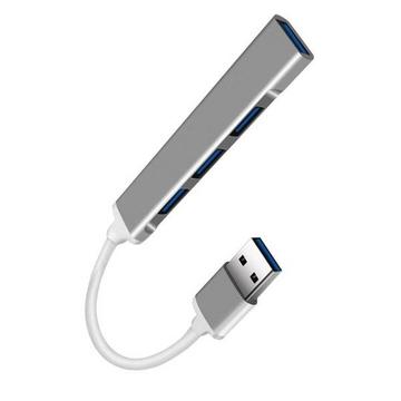 USB 3.0-Hub mit 4 Anschlüssen – Silber