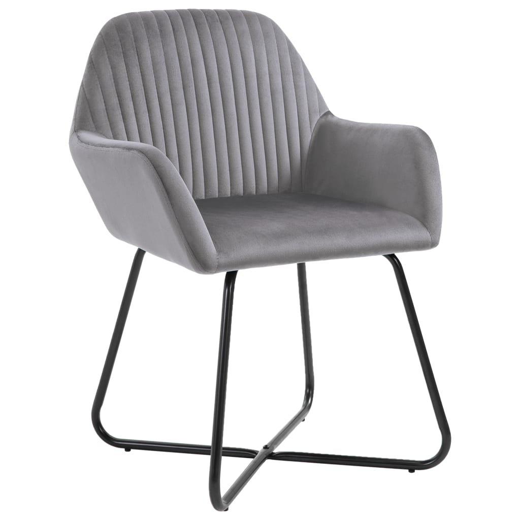 VidaXL Chaise de salle à manger tissu  