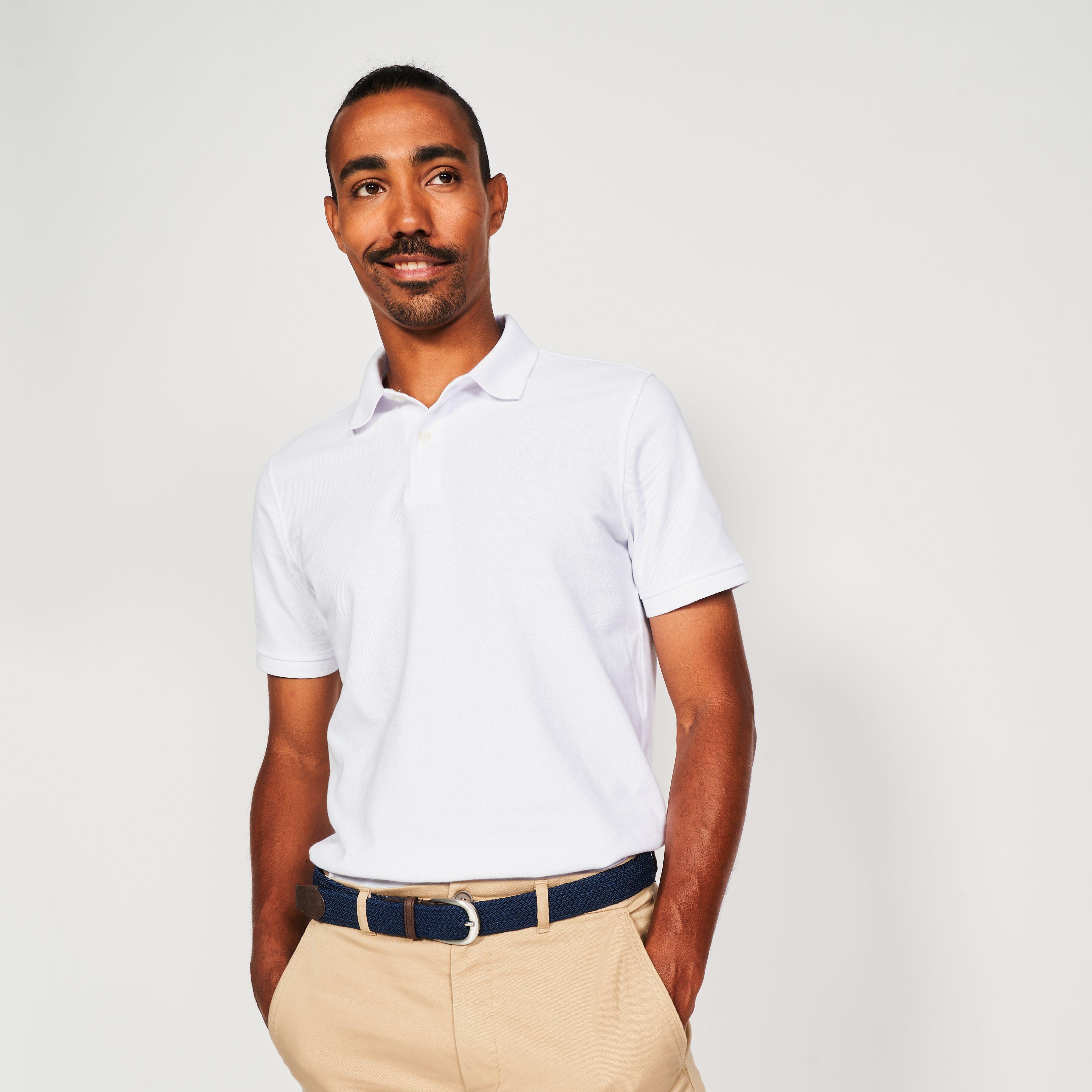 Image of Poloshirt Kurzarm - Mw500 M Herren Weiss XL