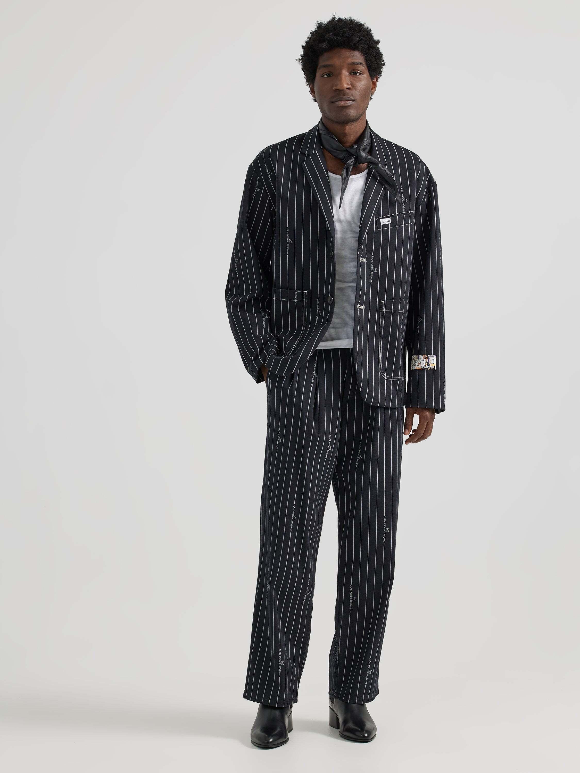 Image of Jeansjacke Jmb Striped Blazer Unisex Schwarz S