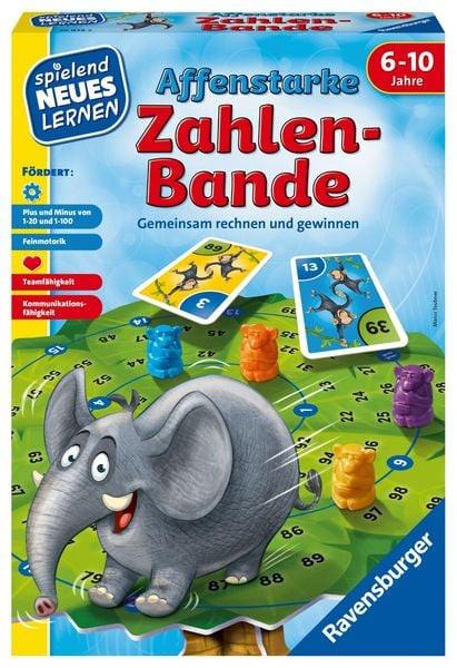 Ravensburger  Ravensburger 24973 - Affenstarke Zahlen-Bande - Spielen und Lernen für Kinder, Spiel für Kinder von 6-10 Jahren, Spielend Neues Lernen für 1-6 Spieler 