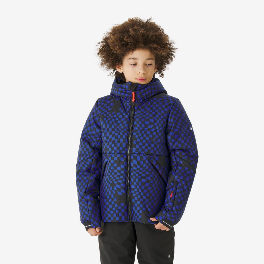 Warme Ski-Daunenjacke Kinder 6-14 Jahre, 100 Warm