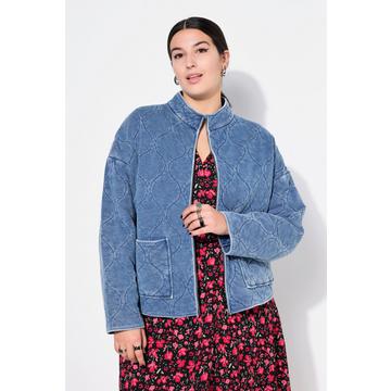 Giacca trapuntata dal taglio oversize con effetto vintage e collo alto