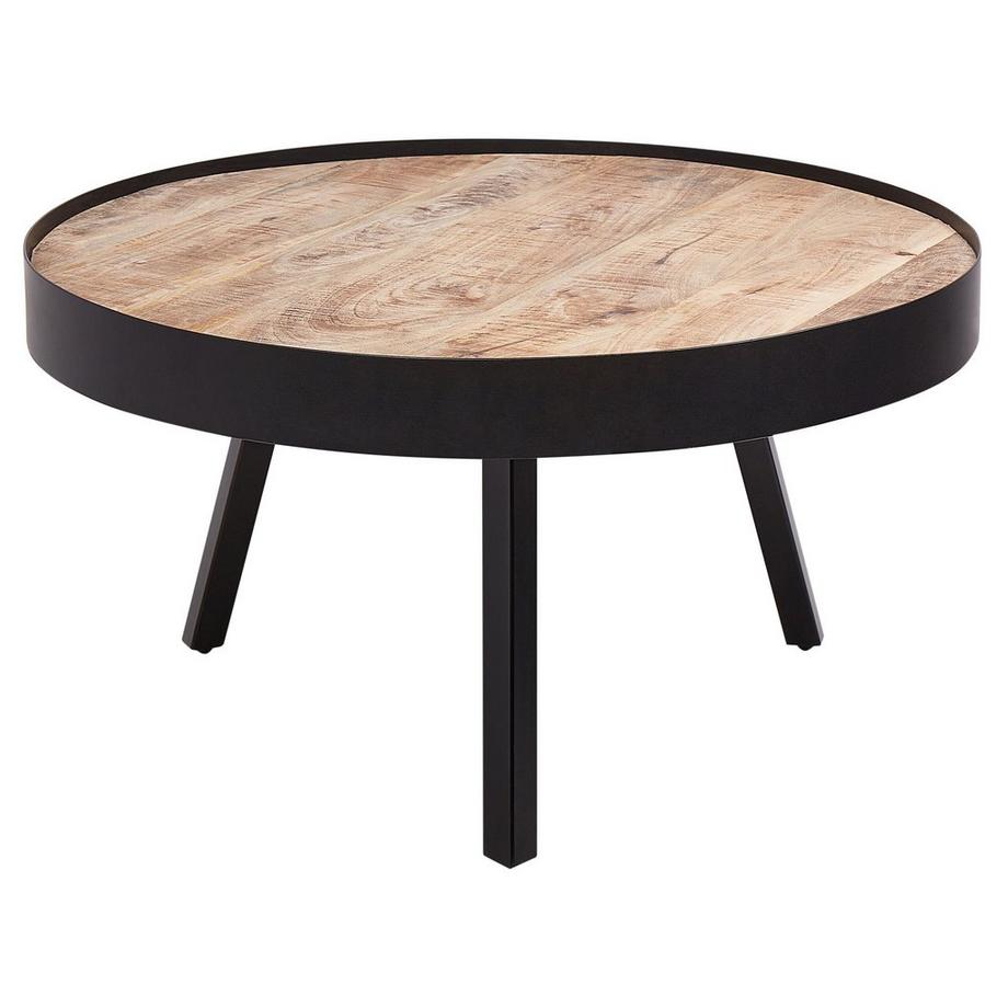Couchtisch aus Mango Holz Industriell WAKITA