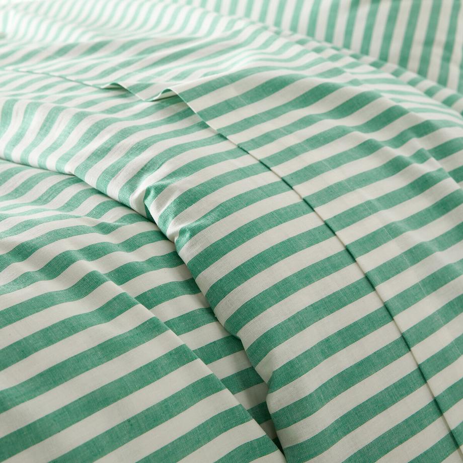 La Redoute Intérieurs Soizic Copripiumino a Righe Verde  