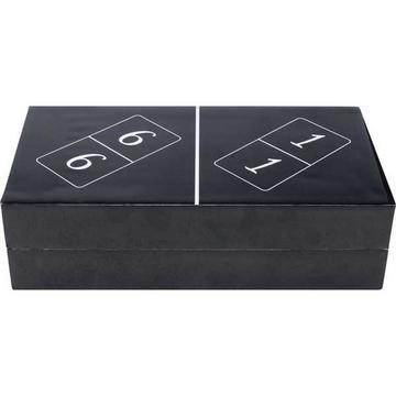 Oggetto decorativo domino nero 24x7
