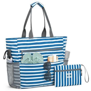 Only-bags.store Familien Faltbare Gestreifte Strandtasche  