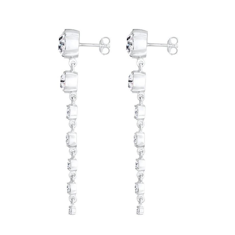 Elli  Boucles d'Oreilles Femmes Pendentif D'oreilles Glamoureux Avec Cristaux 