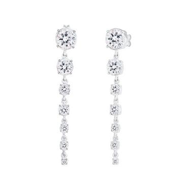 Boucles d'Oreilles Femmes Pendentif D'oreilles Glamoureux Avec Cristaux